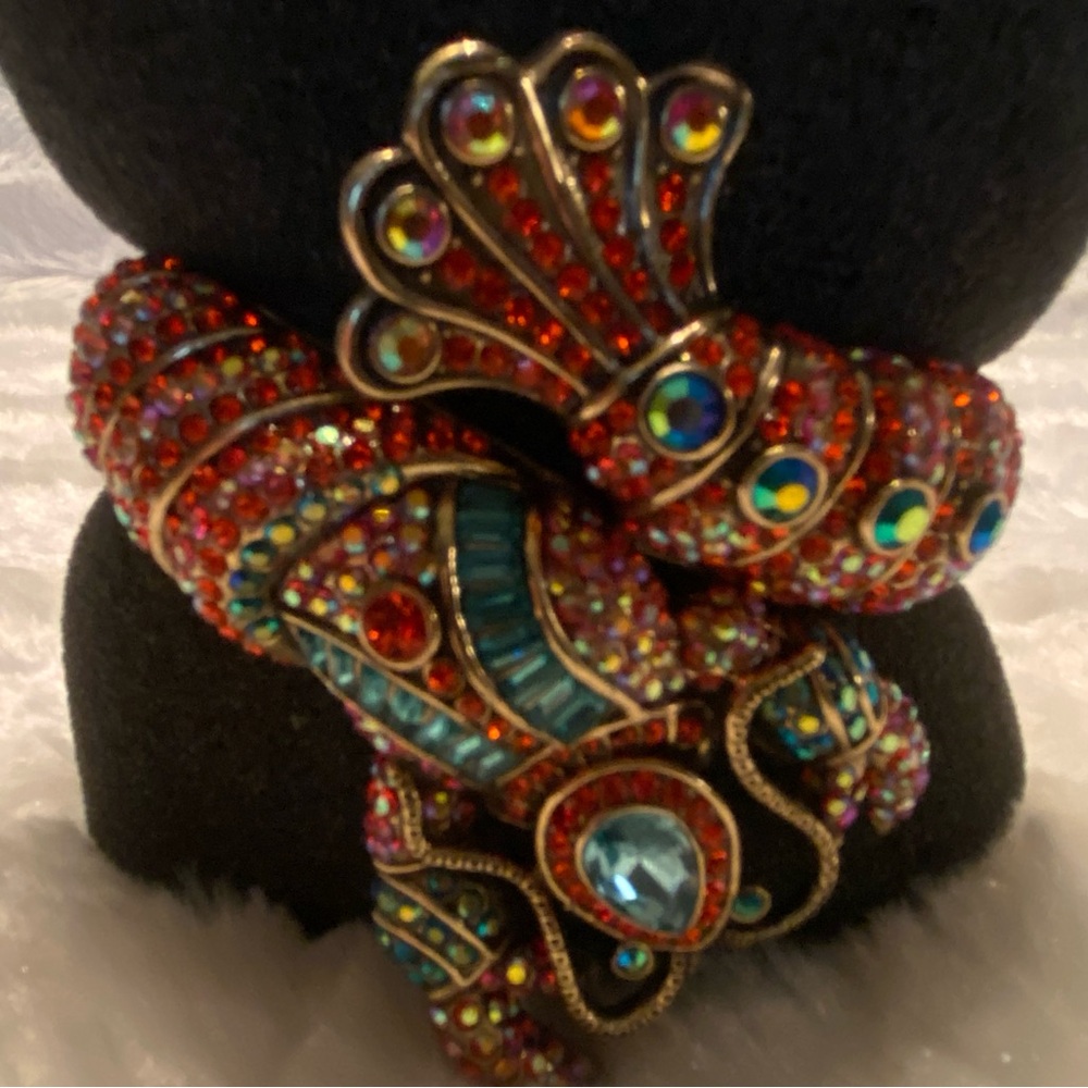 Heidi Daus Red and Blue Lobster Crystal Bracelet